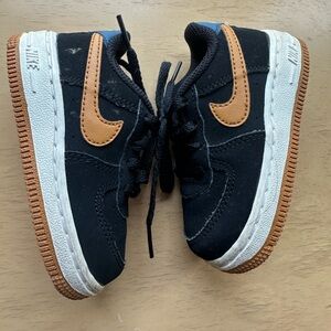 Nike Black and Tan Sneakers